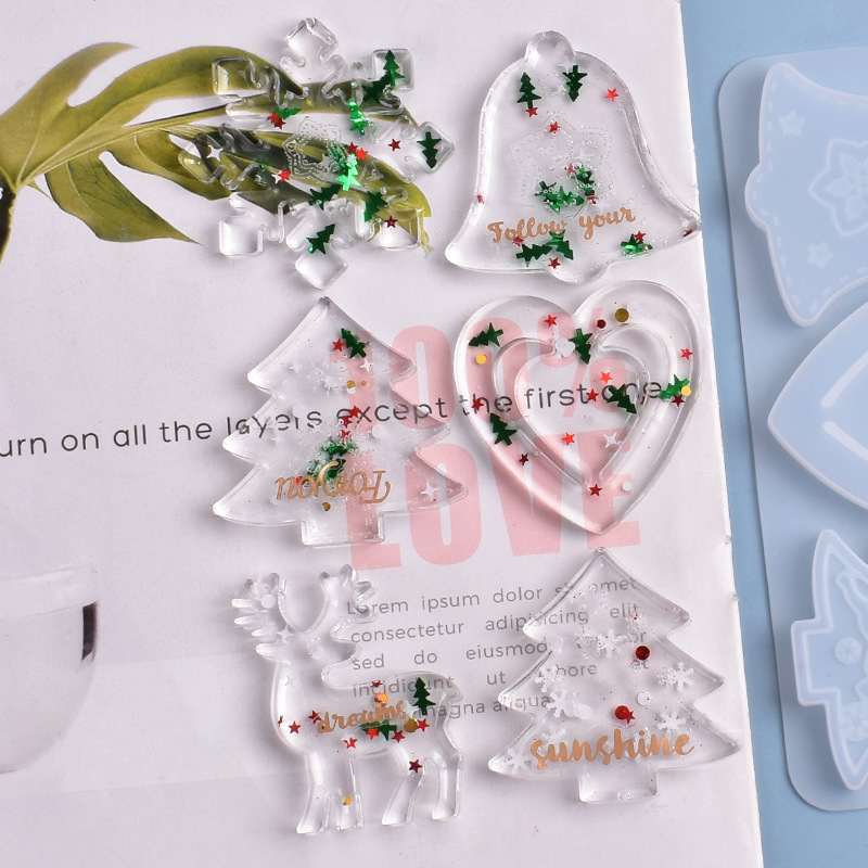 Kerst schimmel DIY hars krista - Silicone Epoxy Resin Molds Set recensie en prijs